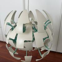 Lampadario Ikea PS 2014 bianco/turchese