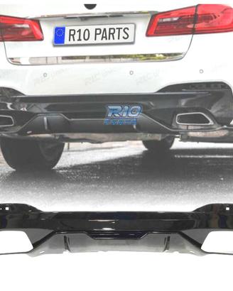 DIFUSORE BMW G30 G31 LOOK M PERFORMANCE NERO LUCID