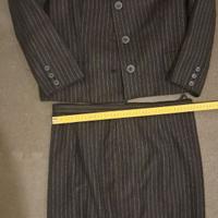 Tailleur lana donna gessato