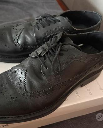 Scarpe stringate nere massimo dutti