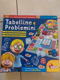 Gioco  in scatola Tabelline e problemini 5/10 anni