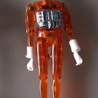 Micronauta Time Traveler arancione vintage