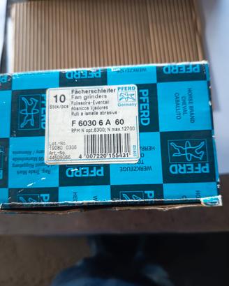 Lotto  9 ruote Abrasive PFRED  Gambo 6mm