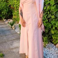 Incantevole Abito da Cerimonia Rosa Cipria TG. L