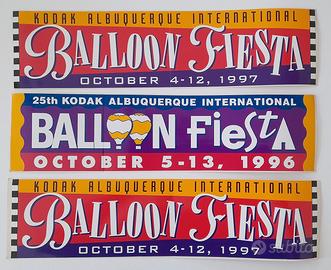 Tre adesivi mongolfiere Balloon Fiesta Albuquerque