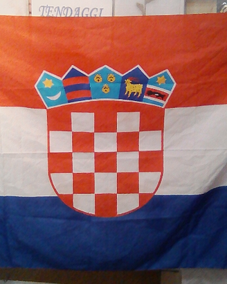 Croazia bandiera foulard vintage gigante
