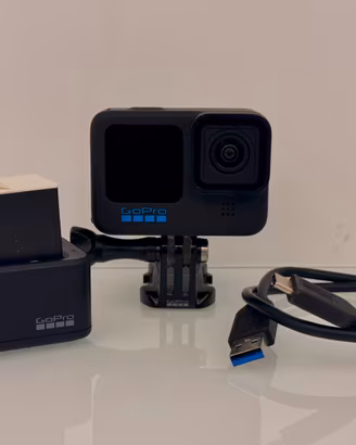 GoPro Hero 10 + 2 batterie + Caricatore doppio