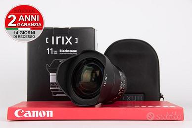 Irix 11mm f4 Blackstone Canon USATO GARANTITO PER