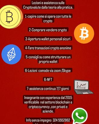 Addetto informatico crytpo bitcoin