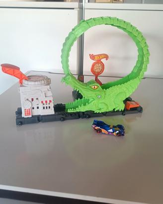 Pista Hot wheels coccodrillo
