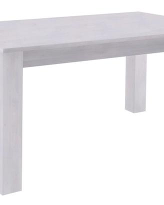 Tavolo allungabile 160 x 90 cm bianco frassinato