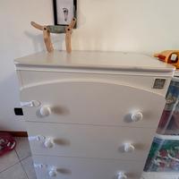 Fasciatoio con vaschetta e cassettiera Italbaby