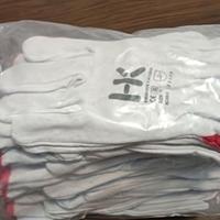 Guanti in pelle fiore taglia 10