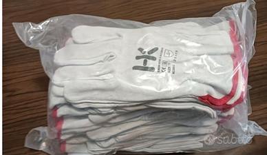 Guanti in pelle fiore taglia 10