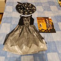 Carnevale costume strega bambina 4-6 anni