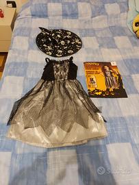 Carnevale costume strega bambina 4-6 anni