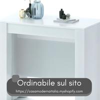 Tavolo consolle allungabile bianco 14 posti