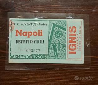 ticket vintage stadio 1960