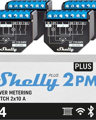 Shelly Plus 2PM  (4 pz)