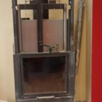 Monoblocco camino legna da incasso saliscendi