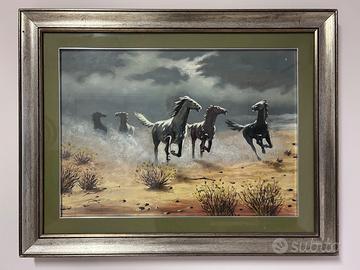 Quadro "Cavalli al Galoppo" – Salvatore Solima