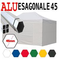 Gazebo pieghevole 4,5x3 alluminio impermeabile pvc