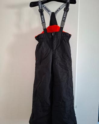 Salopette sci bambino BRUGI nero/arancio