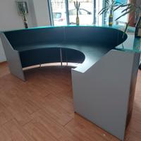Bancone da reception curvo