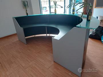 Bancone da reception curvo