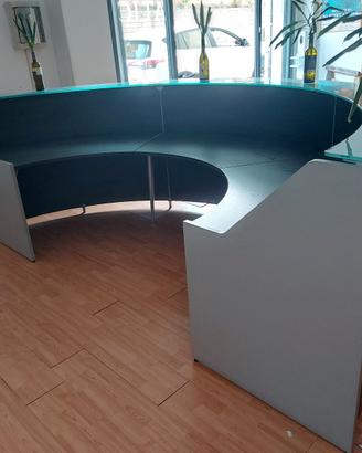 Bancone da reception curvo