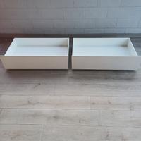 2 cassetti letto malm ikea bianco