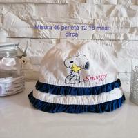 cappellino bimba snoopy