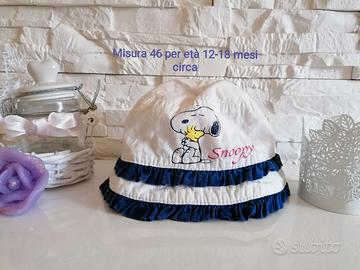 cappellino bimba snoopy