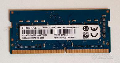 8GB Ram Ramaxel DDR4 PC4-2666V Sodimm