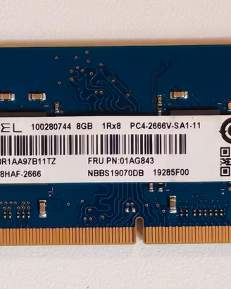 8GB Ram Ramaxel DDR4 PC4-2666V Sodimm