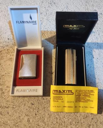 Accendini Vintage Maxim e Flaminaire Paris