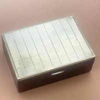 008 - scatola argento e radica