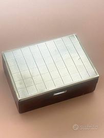 008 - scatola argento e radica