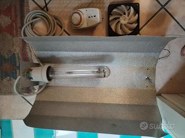 Grow lamp 400 watt, timer, trasformatore e ventole