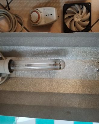 Grow lamp 400 watt, timer, trasformatore e ventole