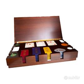 Set Poker Professionale in Legno Massello