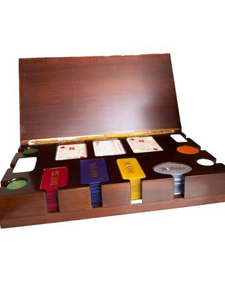 Set Poker Professionale in Legno Massello