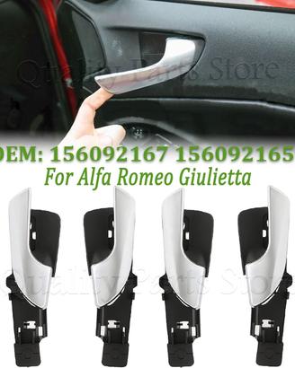 4 Maniglie Interne Satinate Alfa Romeo Giulietta