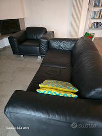 divano e poltrona in pelle perfetti