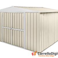 Box in Acciaio da giardino 360x345cm avorio