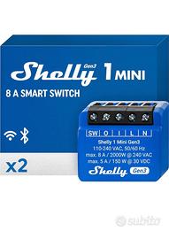 Shelly 1 Mini Gen3, Relè Intelligente WiFi e Bluet