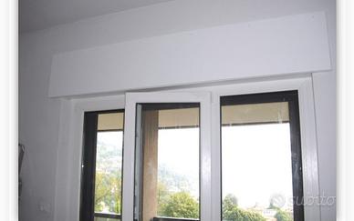 porta in alluminio con cassonetto