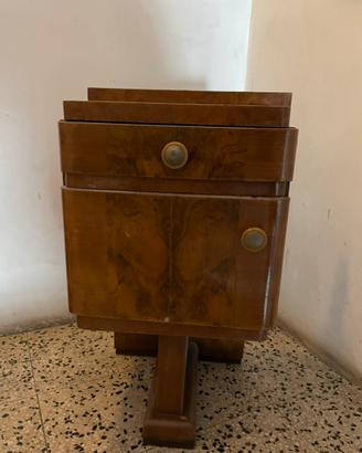 Comodino vintage anni '40 - stile Art Déco