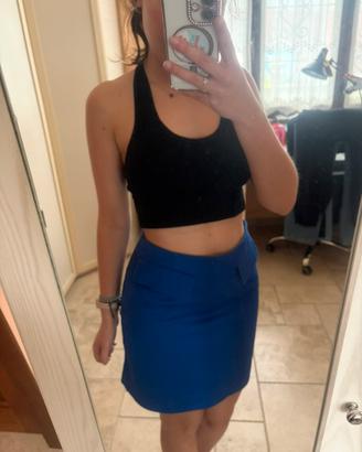 💙Gonna Mini Blu Cobalto - Taglio Chic