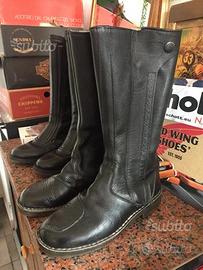 Stivali moto Axo Vintage In pelle Cafe Racer